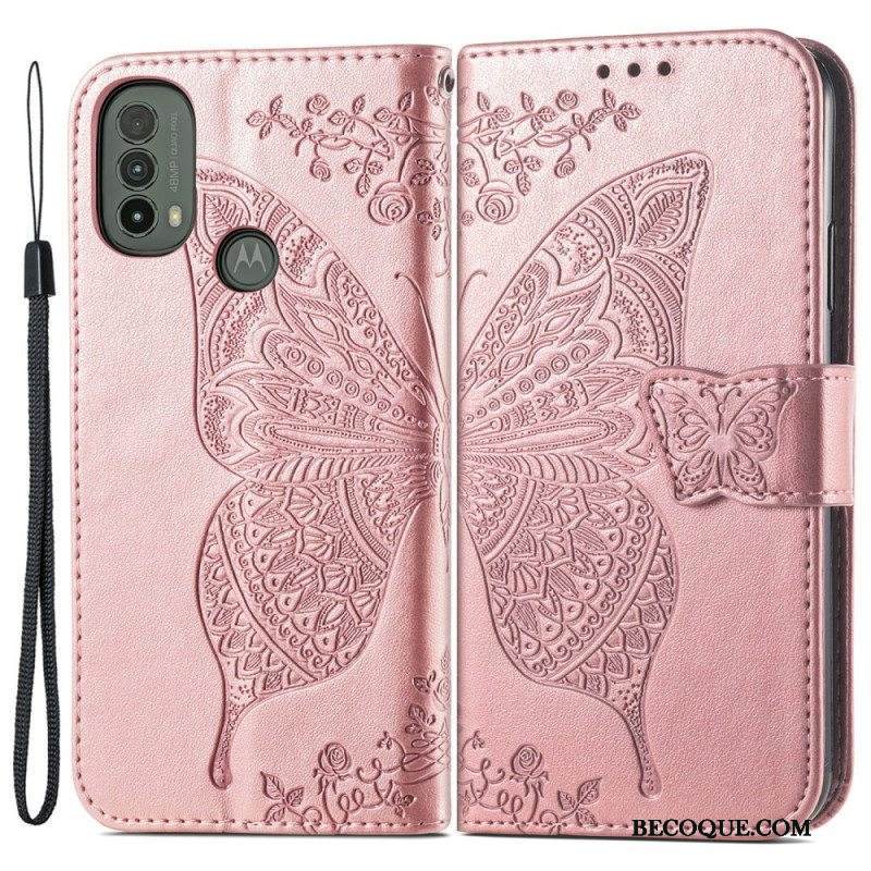 Kotelot Moto E40 / E30 / E20 Puolikkaat Perhoset