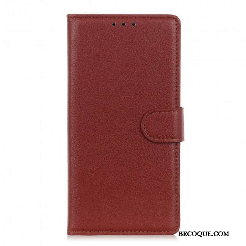 Kotelot Moto G100 Perinteinen Litchi Faux Leather