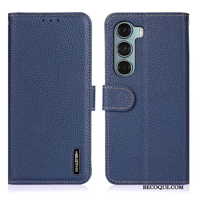 Kotelot Moto G200 5G Aitoa Nahkaa Litsi Khazneh