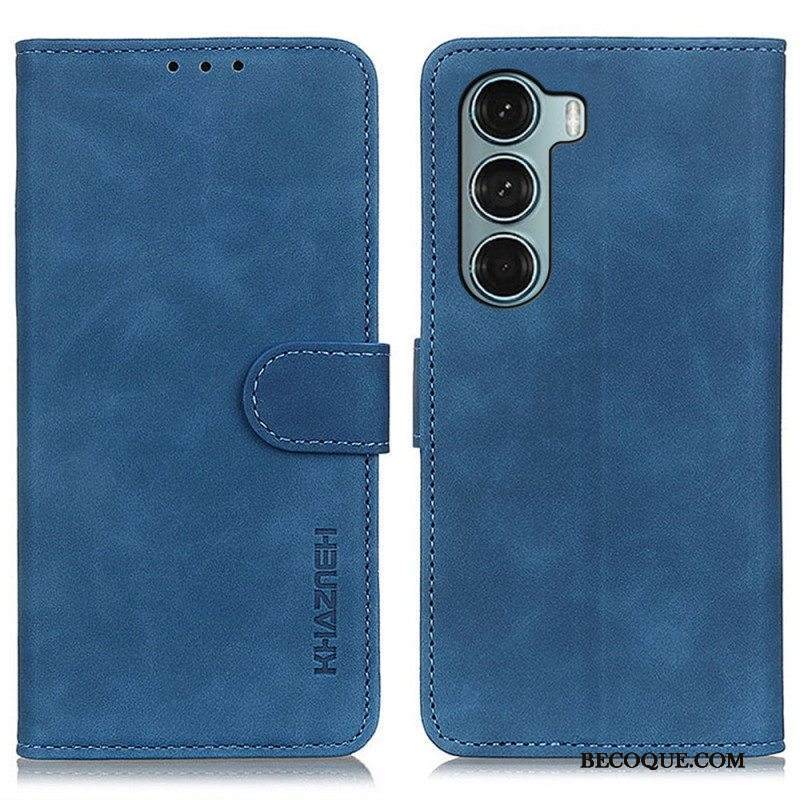 Kotelot Moto G200 5G Khazneh Vintage Nahkaefekti