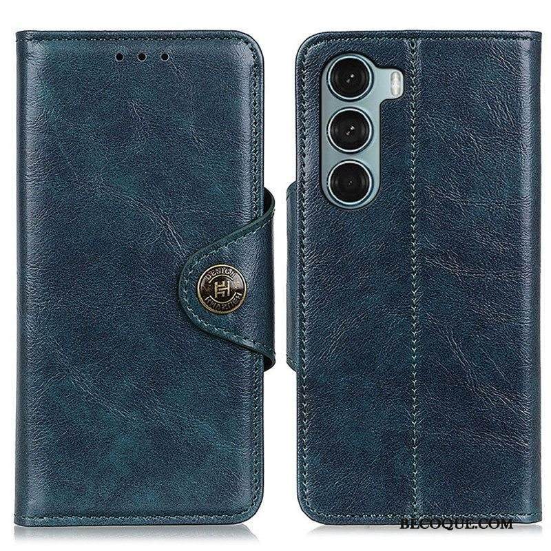 Kotelot Moto G200 5G Kiiltävä Keinonahka Khazneh