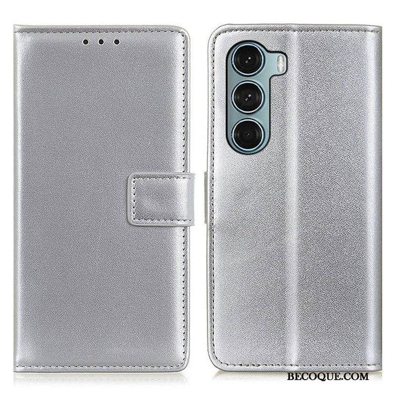 Kotelot Moto G200 5G Tavallista Keinonahkaa