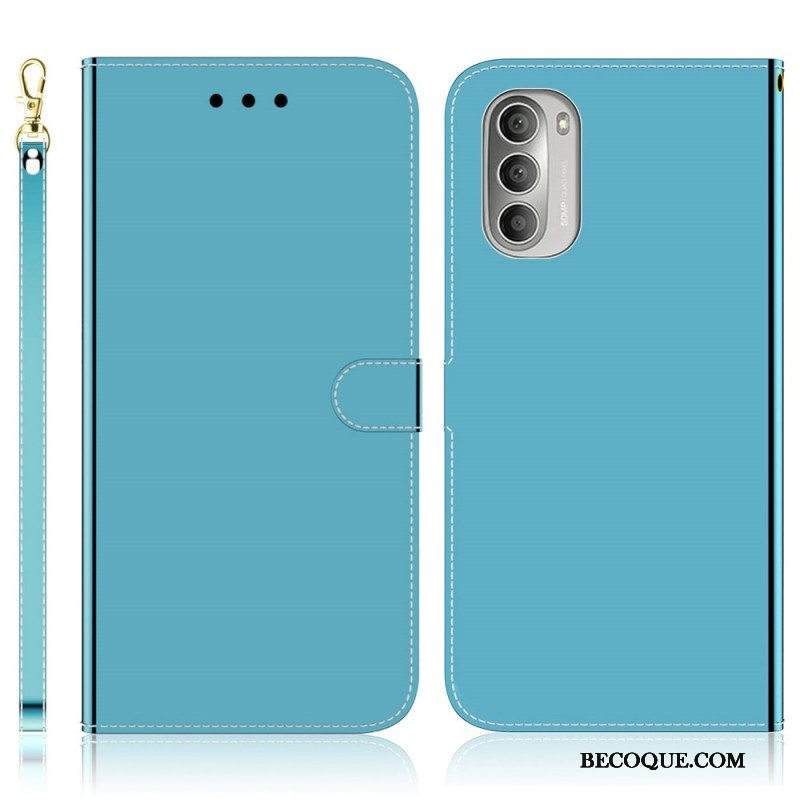 Kotelot Moto G51 5G Keinonahkainen Peilin Kansi