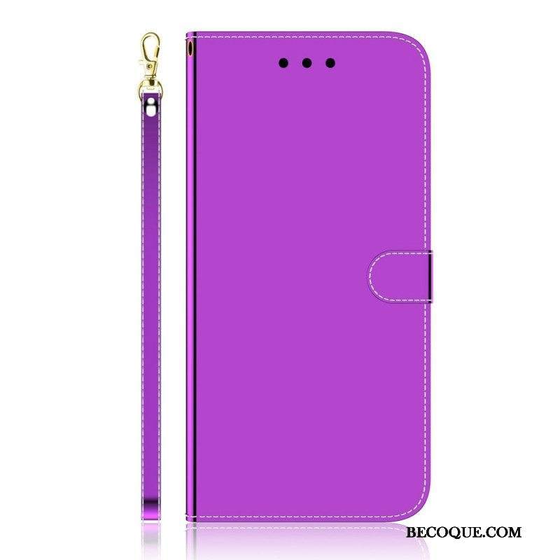 Kotelot Moto G51 5G Keinonahkainen Peilin Kansi