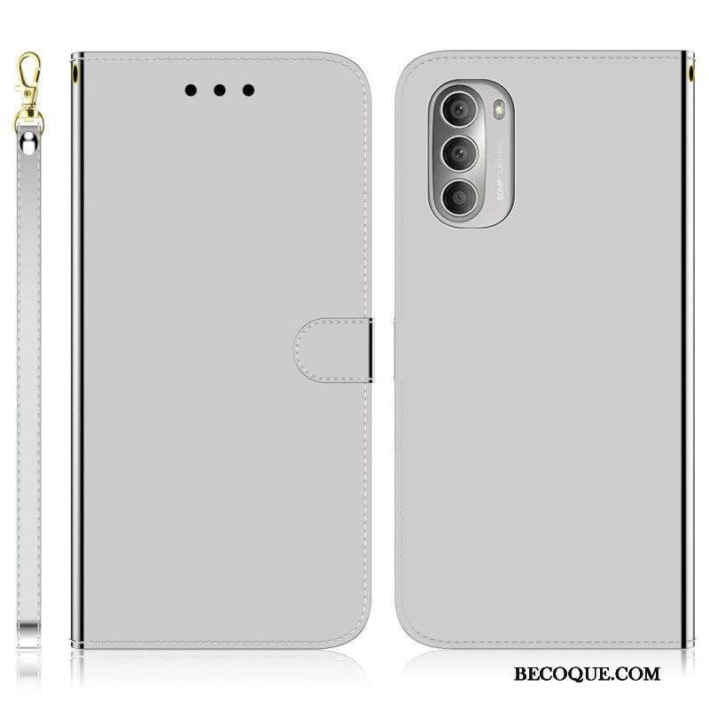 Kotelot Moto G51 5G Keinonahkainen Peilin Kansi