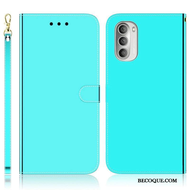 Kotelot Moto G51 5G Keinonahkainen Peilin Kansi