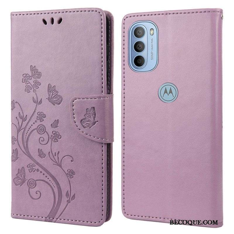 Kotelot Moto G51 5G Suojaketju Kuori Upeat Hihnaperhoset