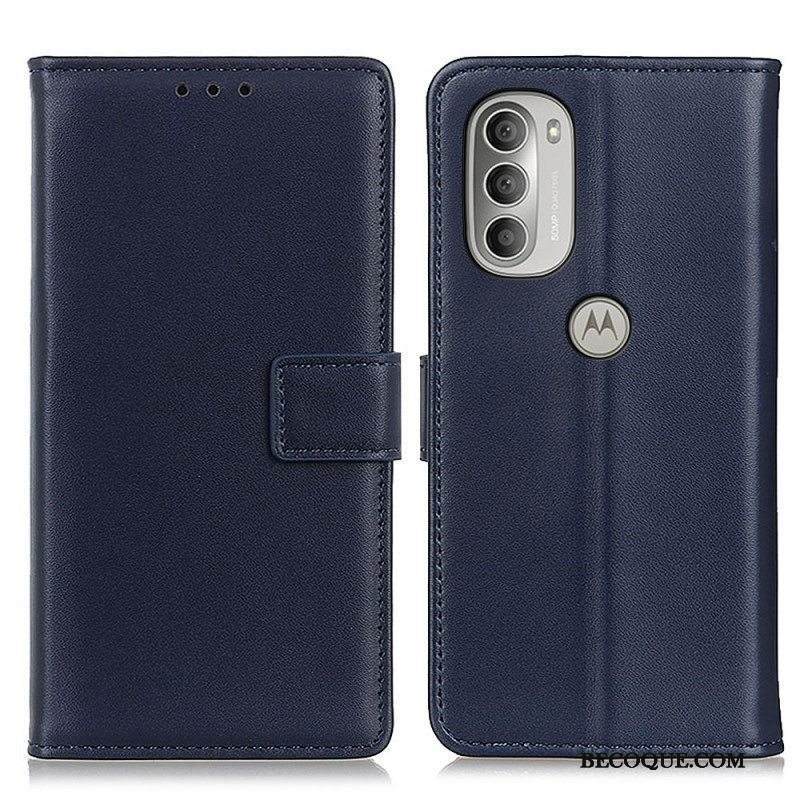 Kotelot Moto G51 5G Tavallista Keinonahkaa