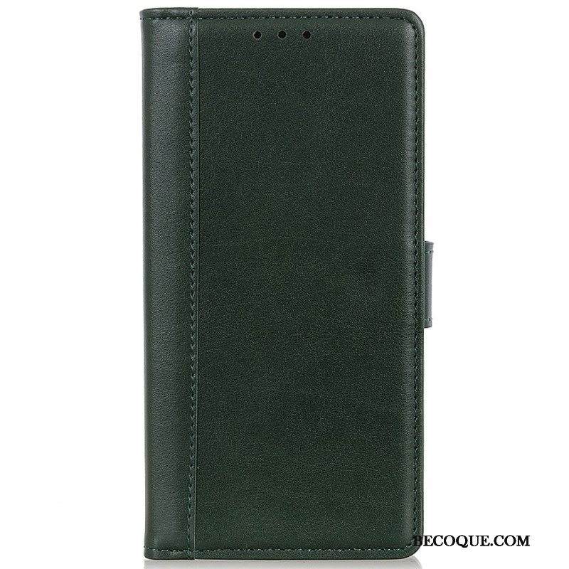 Kotelot Moto G51 5G Värillinen Versio Haljasnahka