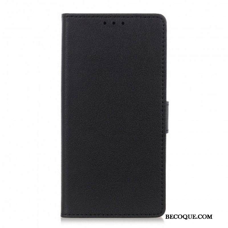 Kotelot Moto G60S Klassinen Nahkaefekti