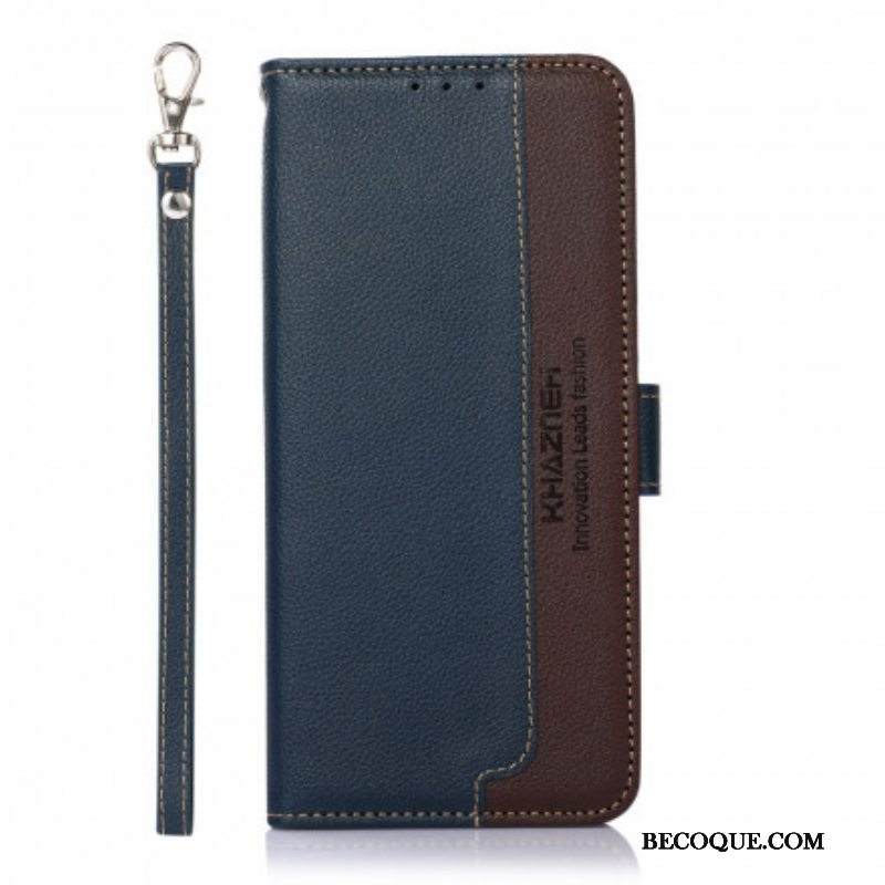 Kotelot Moto G60S Litsi Style Rfid Khazneh