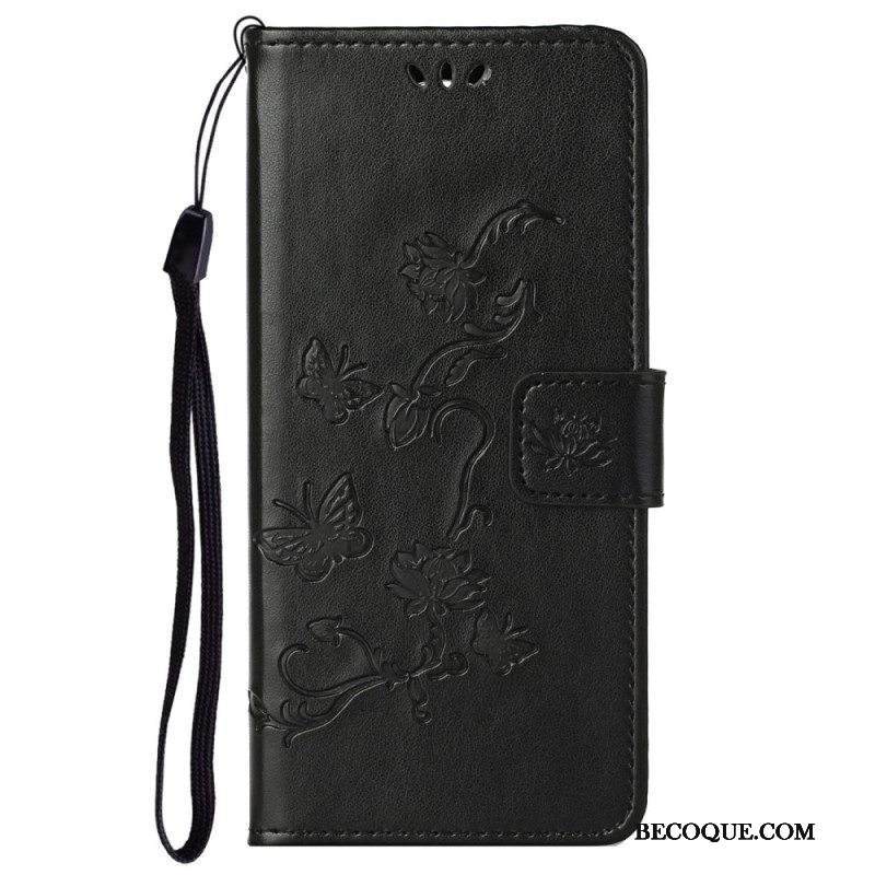 Kotelot Moto G71 5G Aasialaiset Perhoset Ja Kukat