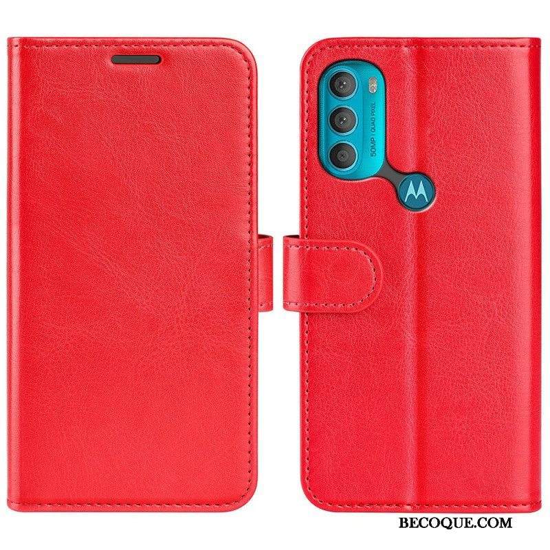 Kotelot Moto G71 5G Nahkaefekti