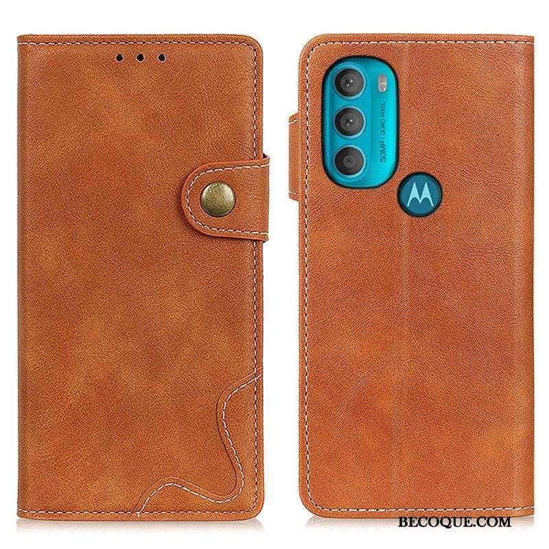 Kotelot Moto G71 5G Taiteellinen Ompelupainike