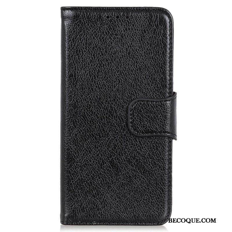 Kotelot Moto G73 5G Nappan Haljattu Nahka