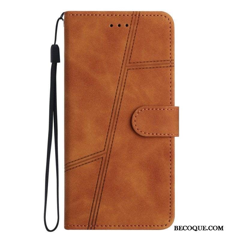 Kotelot Moto G73 5G Suojaketju Kuori Lanyard Lines