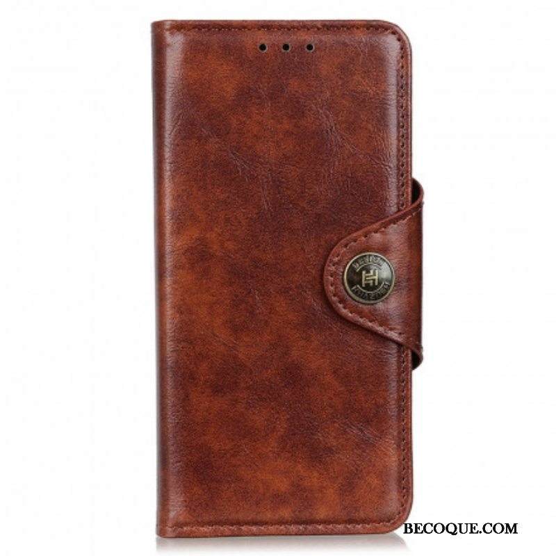 Kotelot Motorola Edge 20 Pro Kiiltävä Keinonahka Khazneh