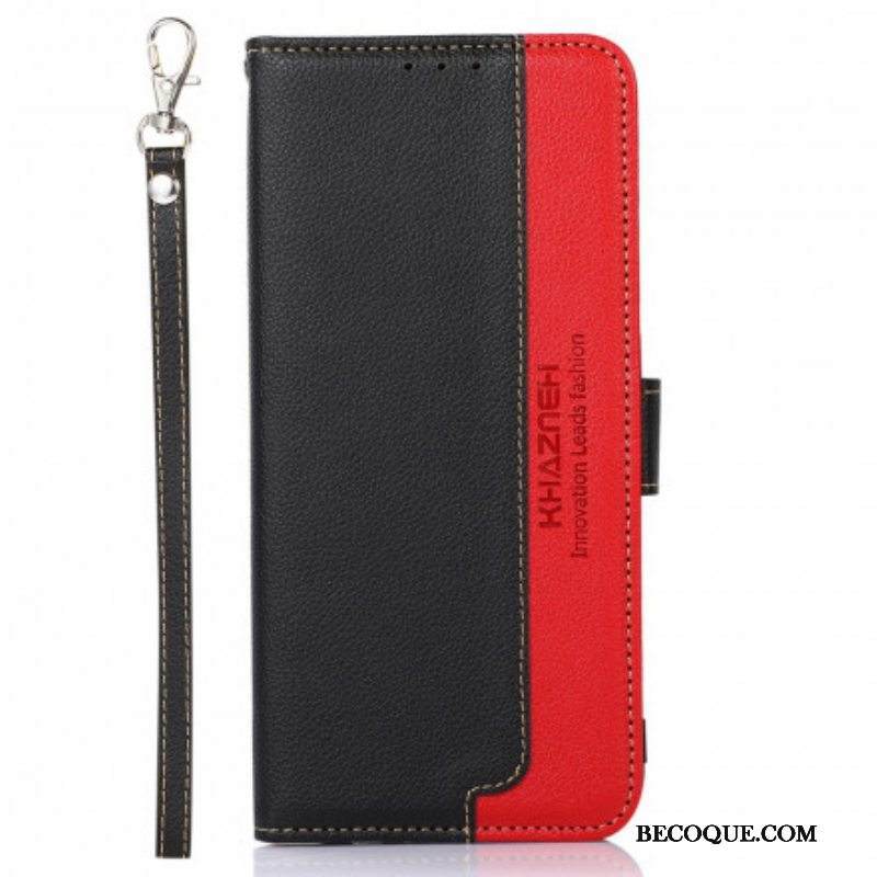 Kotelot Motorola Edge 20 Pro Litsi Style Rfid Khazneh