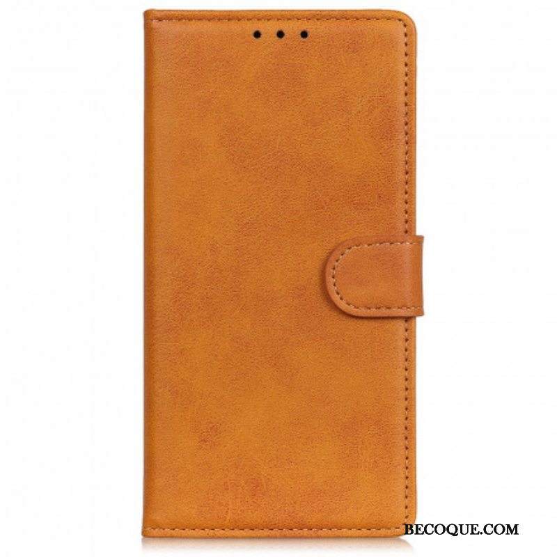 Kotelot Motorola Edge 20 Pro Matta Nahkaefekti