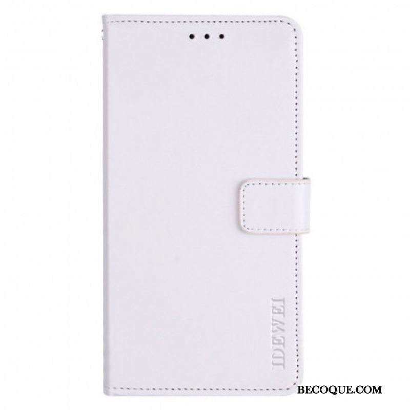 Kotelot Motorola Edge 20 Pro Nahkajäljitelmä Idewei