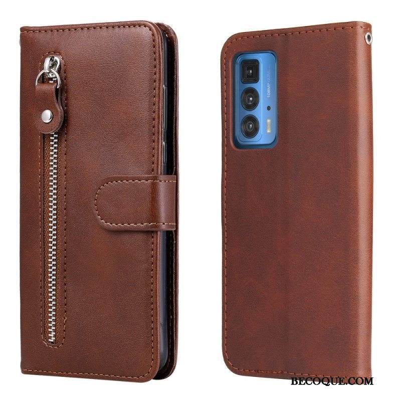 Kotelot Motorola Edge 20 Pro Vintage Kolikkokukkaro