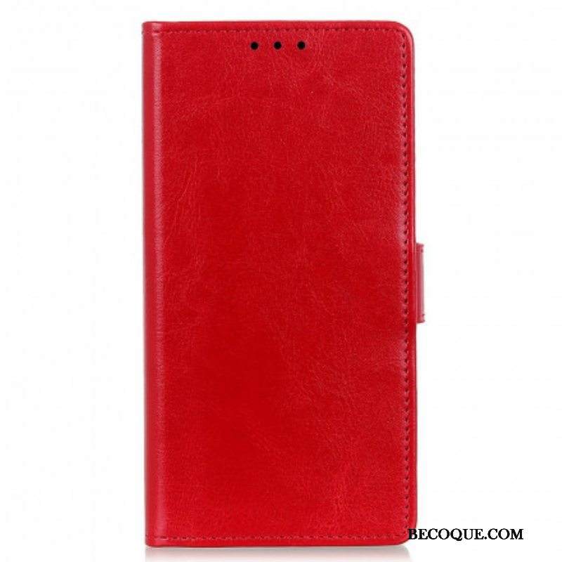 Kotelot Motorola Edge 20 Pro Yksinkertainen Kiiltävä Nahkaefekti