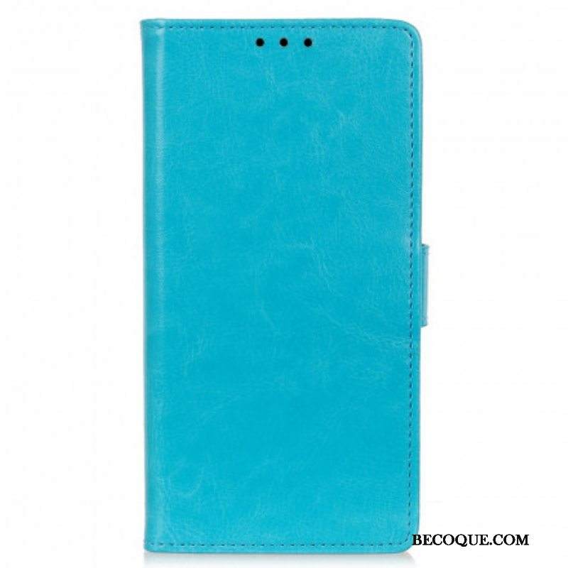 Kotelot Motorola Edge 20 Pro Yksinkertainen Kiiltävä Nahkaefekti