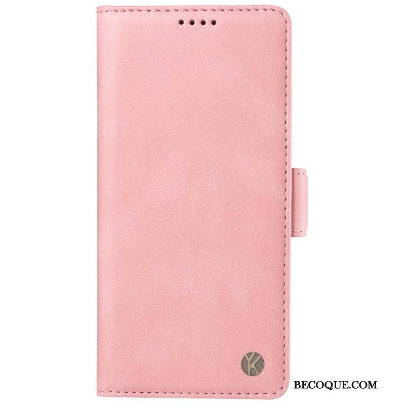 Kotelot Motorola Edge 50 Ultra Yikatu Mokkanahkaefekti Suojakuori