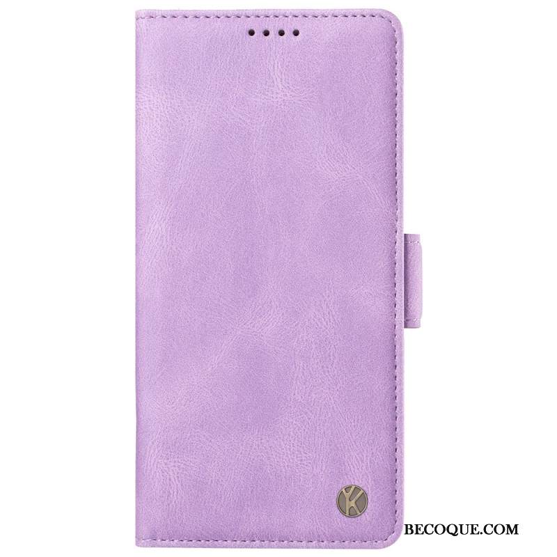 Kotelot Motorola Edge 50 Ultra Yikatu Mokkanahkaefekti Suojakuori