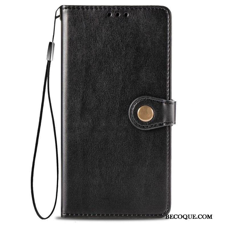 Kotelot Samsung Galaxy A13 Keinonahkaa Ja Vintage-lukko