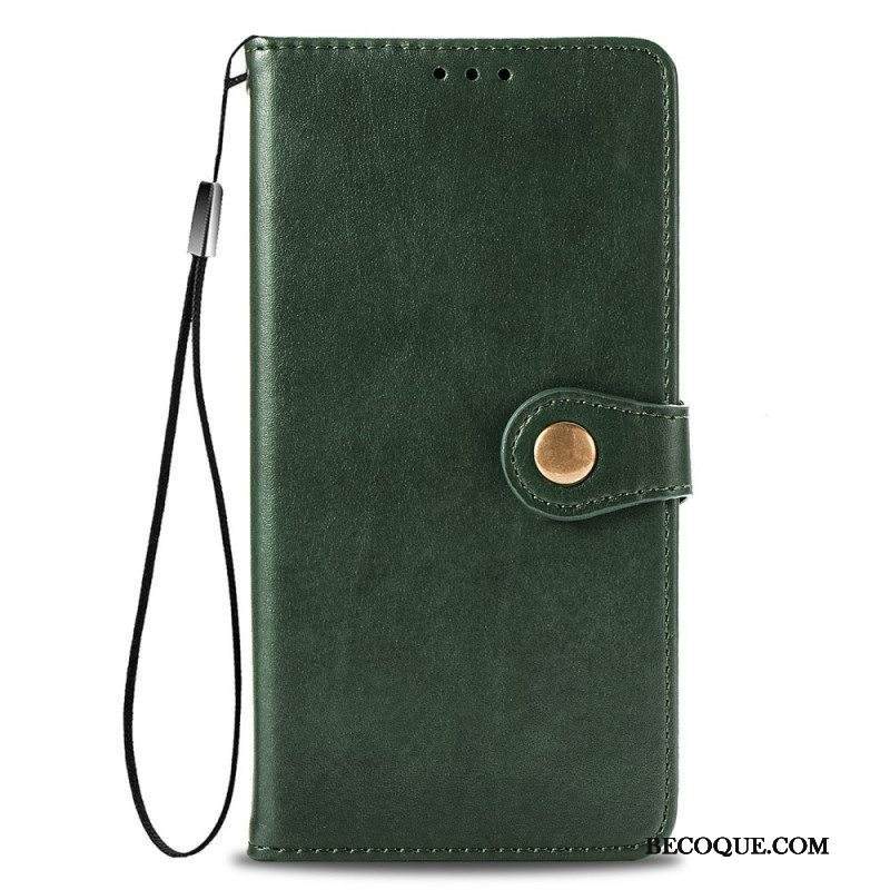 Kotelot Samsung Galaxy A13 Keinonahkaa Ja Vintage-lukko