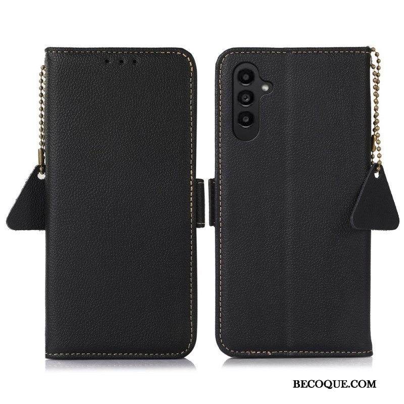 Kotelot Samsung Galaxy A14 / A14 5G Aito Nahka Rfid