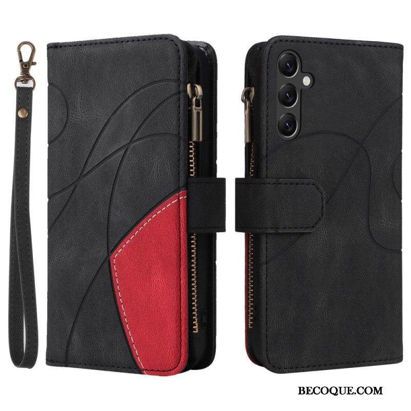 Kotelot Samsung Galaxy A14 / A14 5G Kaksivärinen Kolikkopussilla