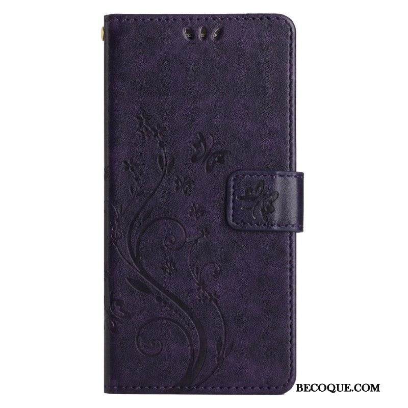 Kotelot Samsung Galaxy A14 / A14 5G Suojaketju Kuori Strappy Kukka