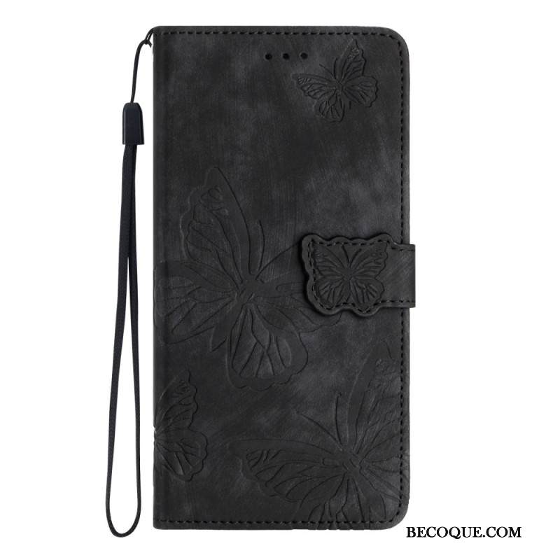 Kotelot Samsung Galaxy A17 4g / 5g Puhelinkuoret Mokkanahkakuvio Perhosilla