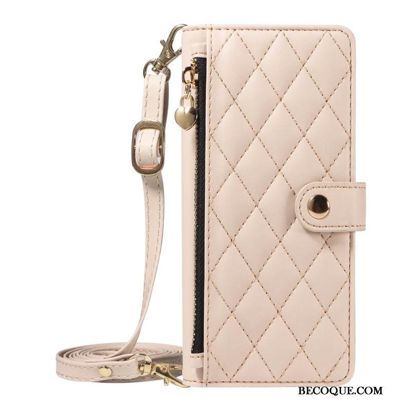 Kotelot Samsung Galaxy A17 4g / 5g Tikattu Hihnalla Ja Olkahihna Suojakuori