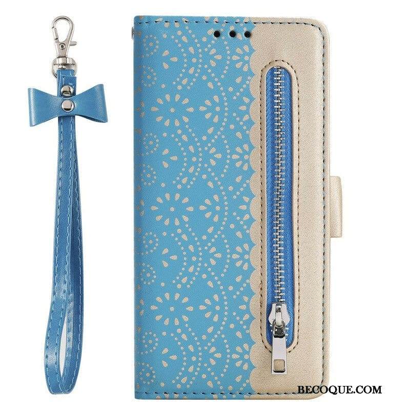 Kotelot Samsung Galaxy A51 5G Suojaketju Kuori Pitsihihna Kolikkokukkaro