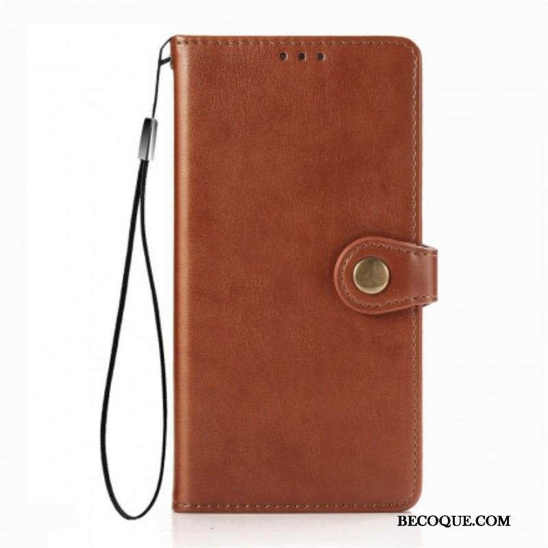 Kotelot Samsung Galaxy A52 4G / A52 5G / A52s 5G Keinonahkaa Ja Vintage-lukko