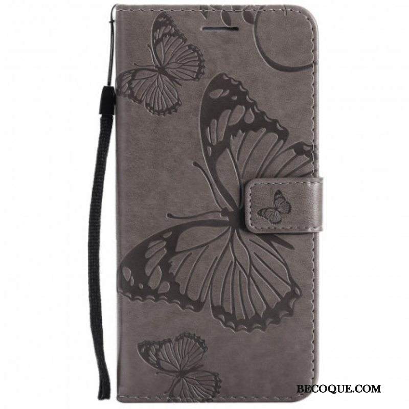 Kotelot Samsung Galaxy A52 4G / A52 5G / A52s 5G Suojaketju Kuori Jättiläishihnaperhoset