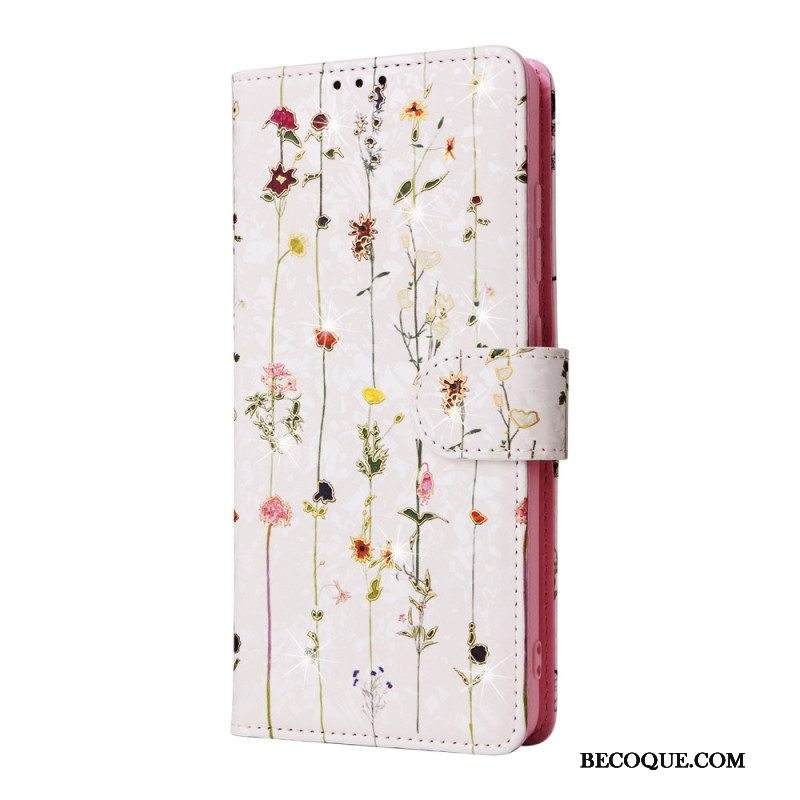 Kotelot Samsung Galaxy A53 5G Rfid-kukat Kaulanauhalla