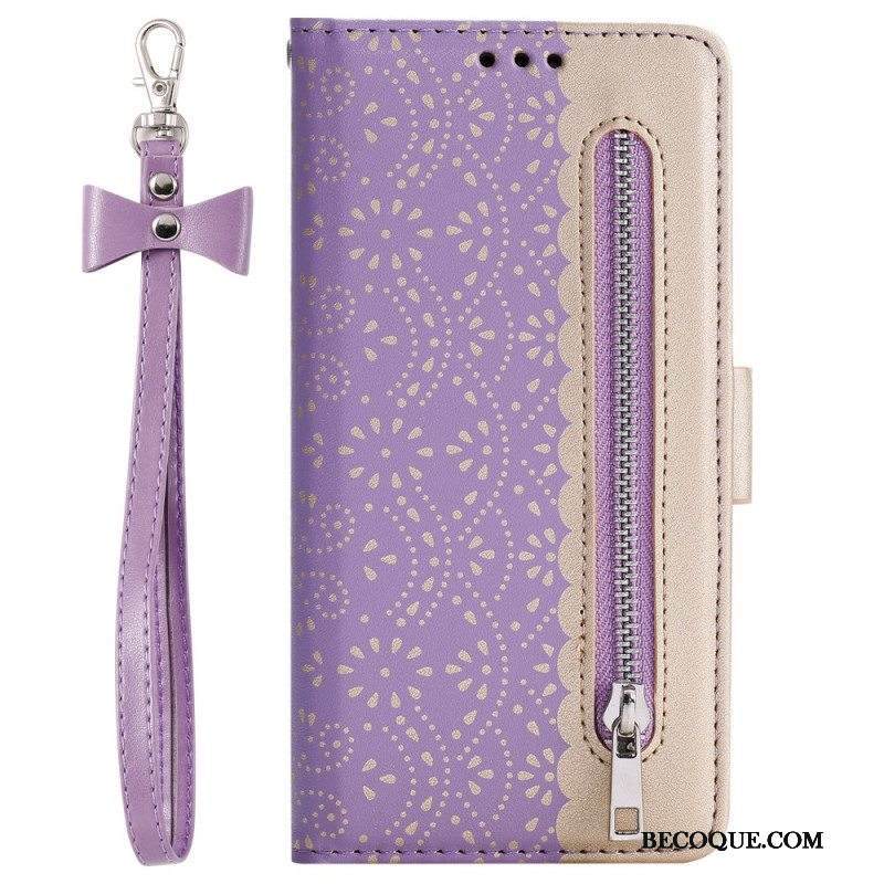 Kotelot Samsung Galaxy A53 5G Suojaketju Kuori Pitsihihna Kolikkokukkaro