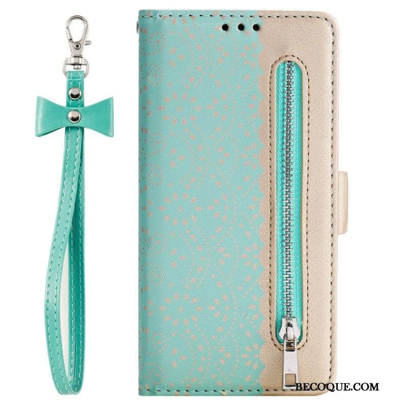 Kotelot Samsung Galaxy A53 5G Suojaketju Kuori Pitsihihna Kolikkokukkaro