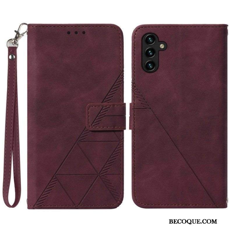 Kotelot Samsung Galaxy A54 5G Suojaketju Kuori Hihnan Kolmiot