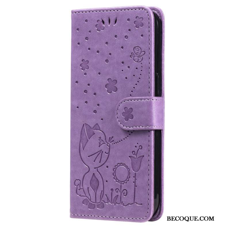 Kotelot Samsung Galaxy A55 5g Kissa Ja Mehiläiset Hihnalla