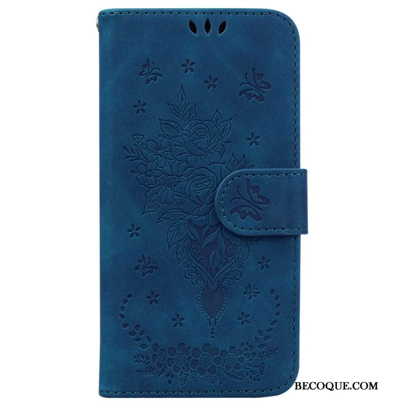 Kotelot Samsung Galaxy A55 5g Puhelinkuoret Ruusu- Ja Perhoskuvio