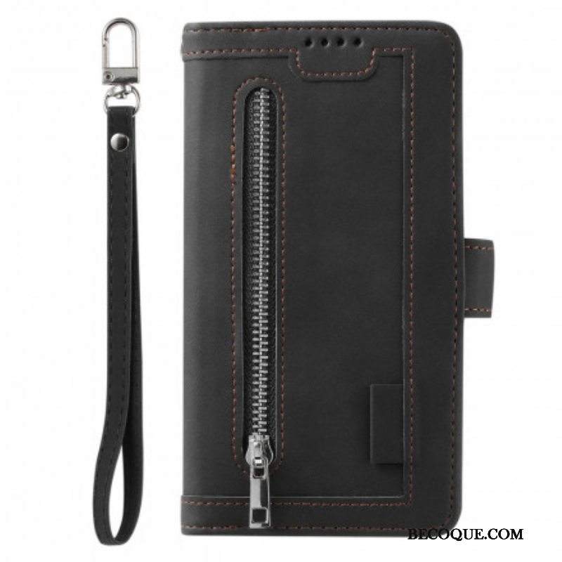 Kotelot Samsung Galaxy M12 / A12 Vahvistetut Muodot Vetoketjullinen Tasku