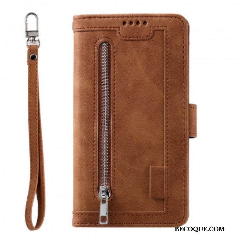 Kotelot Samsung Galaxy M12 / A12 Vahvistetut Muodot Vetoketjullinen Tasku