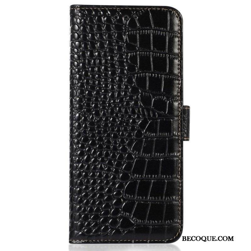 Kotelot Samsung Galaxy M13 Crocodile Style Rfid