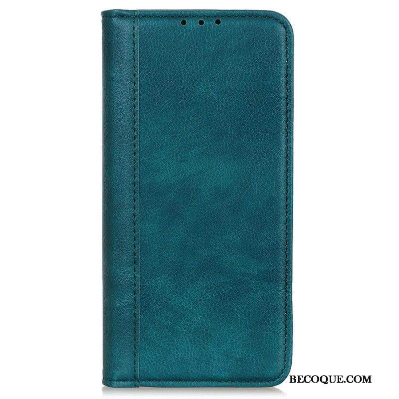 Kotelot Samsung Galaxy M13 Litchi Haljattu Nahka