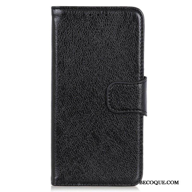 Kotelot Samsung Galaxy M23 5G Halkaistu Nappan Nahka